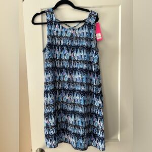 Lilly Pulitzer Swing Dress Navy Sails print